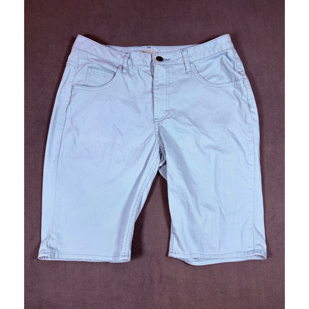 Riders by Lee Bermuda Shorts Womens 12 M Blue Mid Rise Stretch Cotton Blend